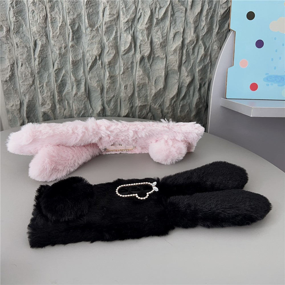 For Samsung Galaxy S26 / S26 Pro Case Plush Cute Bunny Winter Fluffy TPU Phone Cover