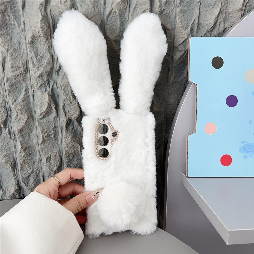 For Samsung Galaxy S26 / S26 Pro Case Plush Cute Bunny Winter Fluffy TPU Phone Cover