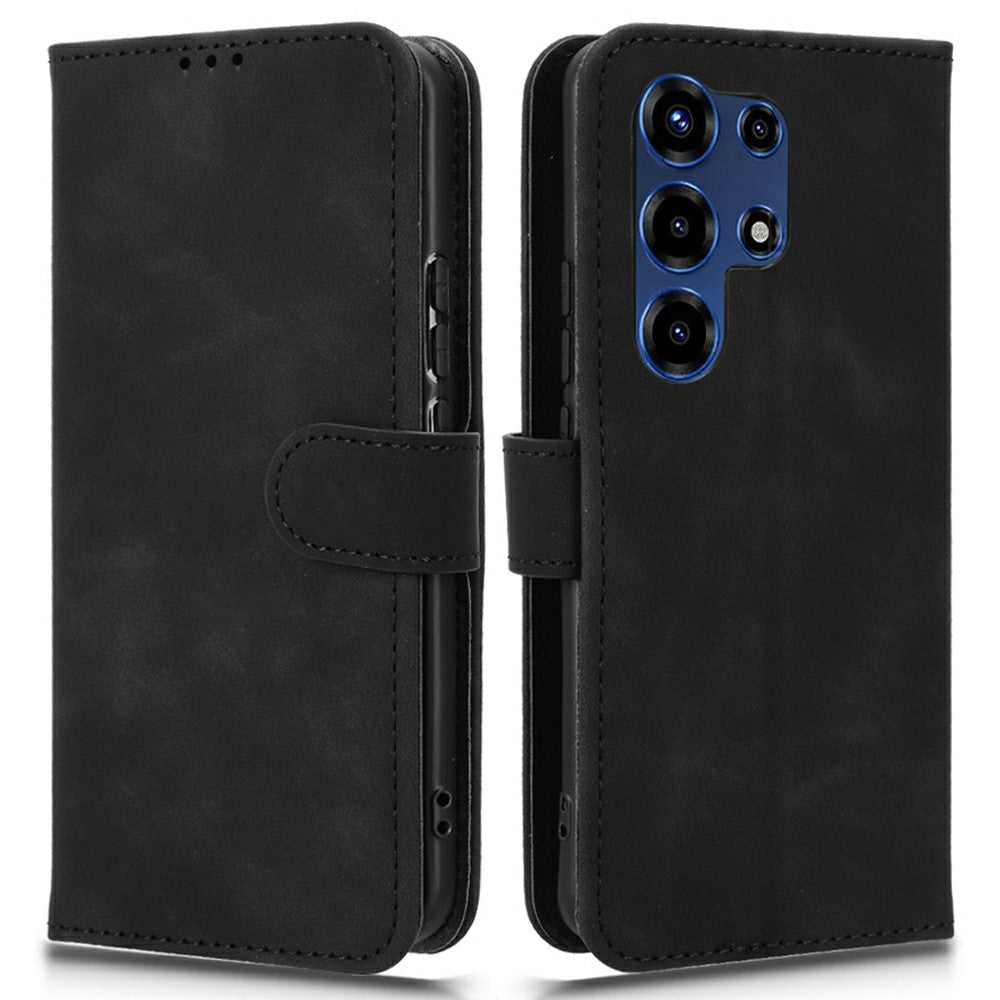 For itel Super 26 Ultra Leather Case Skin Feel Anti Drop Wallet Flip Phone Cover