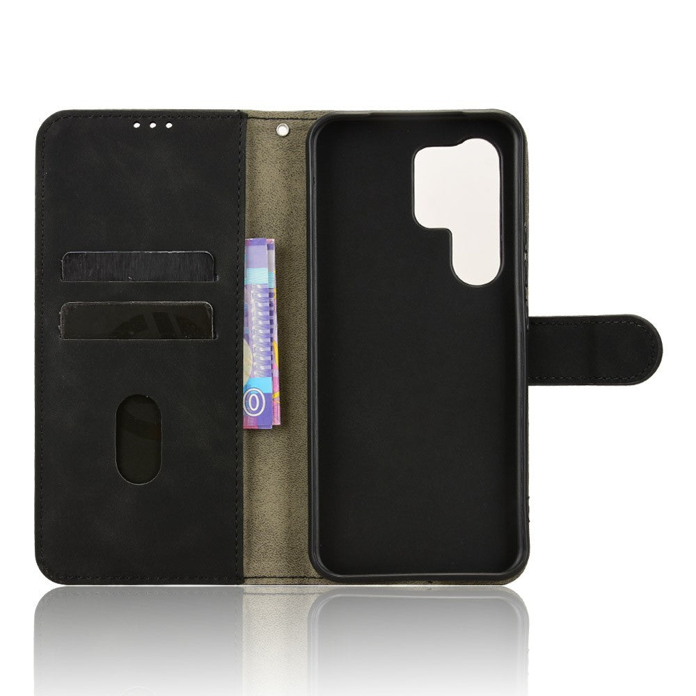 For itel Super 26 Ultra Leather Case Skin Feel Anti Drop Wallet Flip Phone Cover