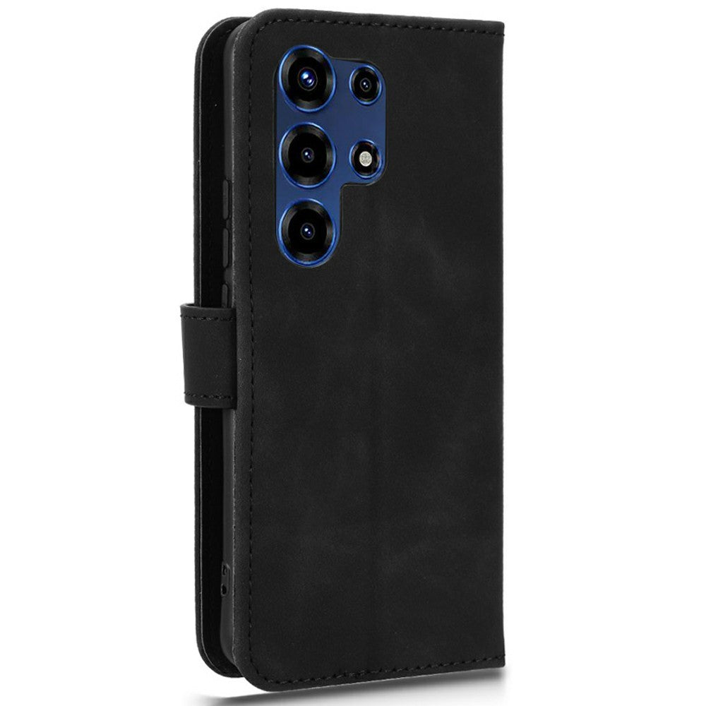 For itel Super 26 Ultra Leather Case Skin Feel Anti Drop Wallet Flip Phone Cover