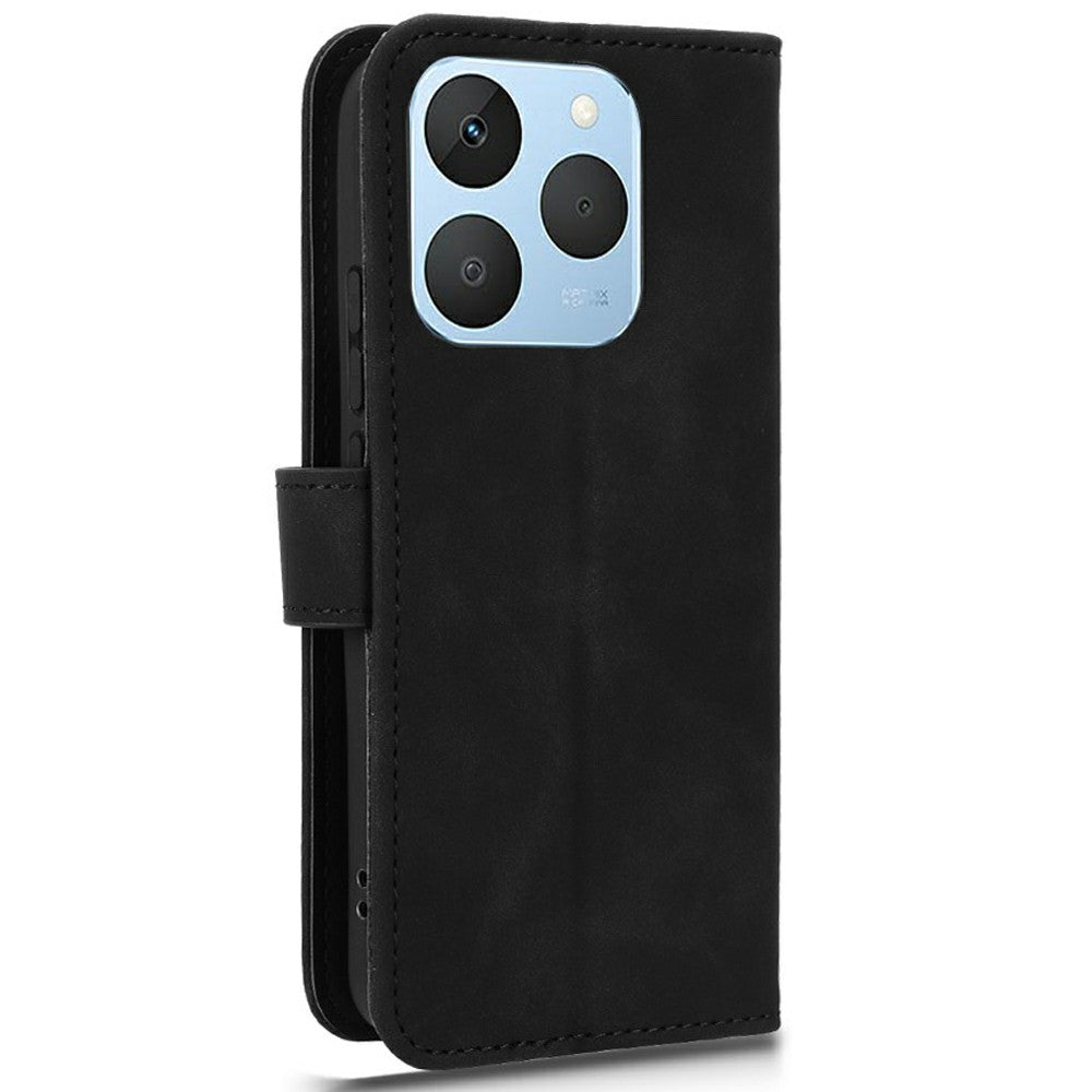 For Realme 15T 5G Leather Case Skin Feel Anti Drop Wallet Flip Phone Cover