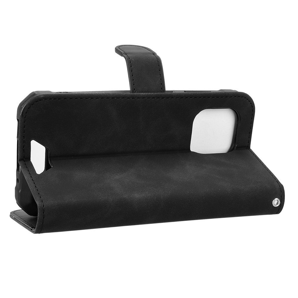 For Blackview BV5300 Leather Case Skin Feel Anti Drop Wallet Flip Phone Cover