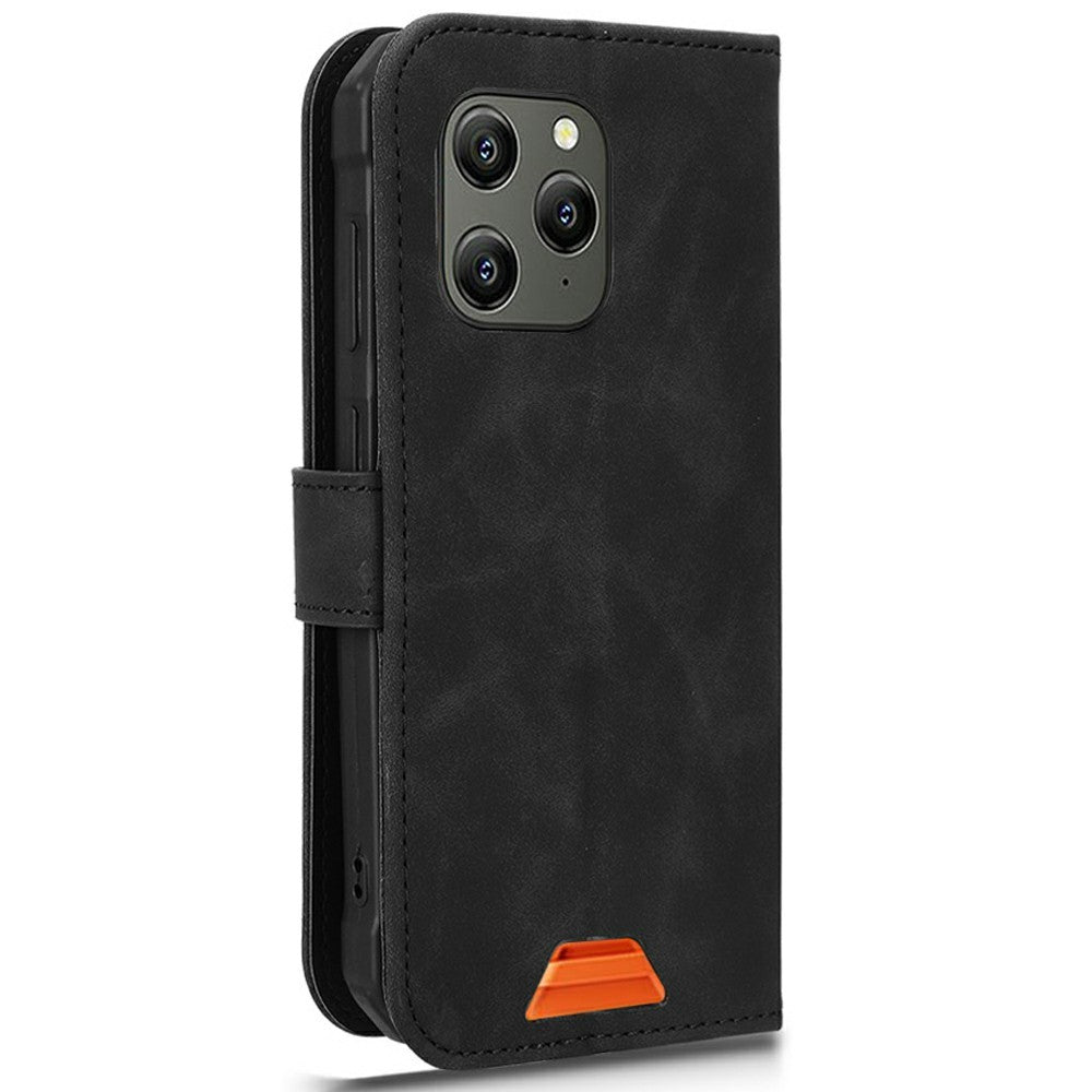 For Blackview BV5300 Leather Case Skin Feel Anti Drop Wallet Flip Phone Cover