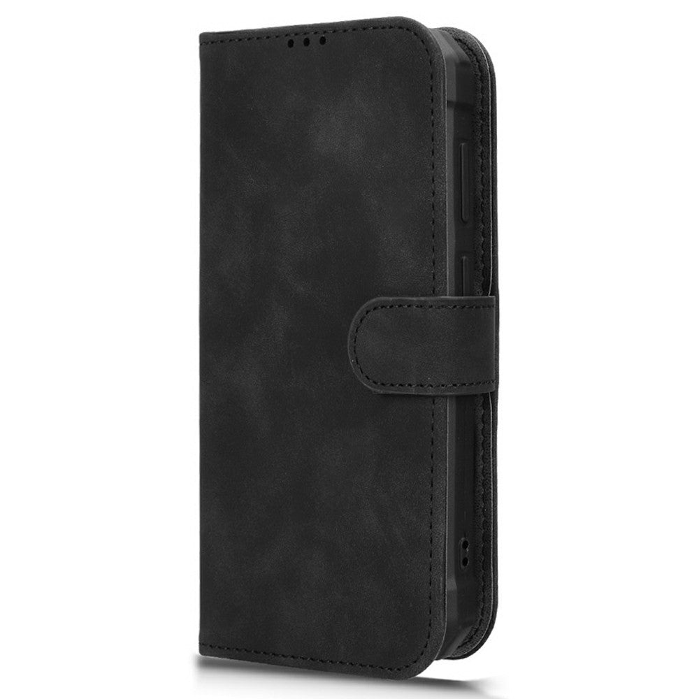 For Blackview BV5300 Leather Case Skin Feel Anti Drop Wallet Flip Phone Cover