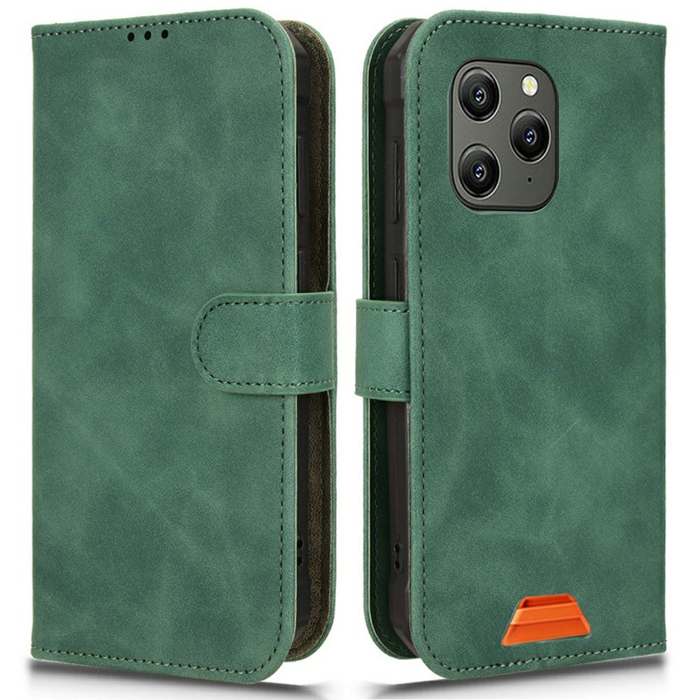 For Blackview BV5300 Leather Case Skin Feel Anti Drop Wallet Flip Phone Cover