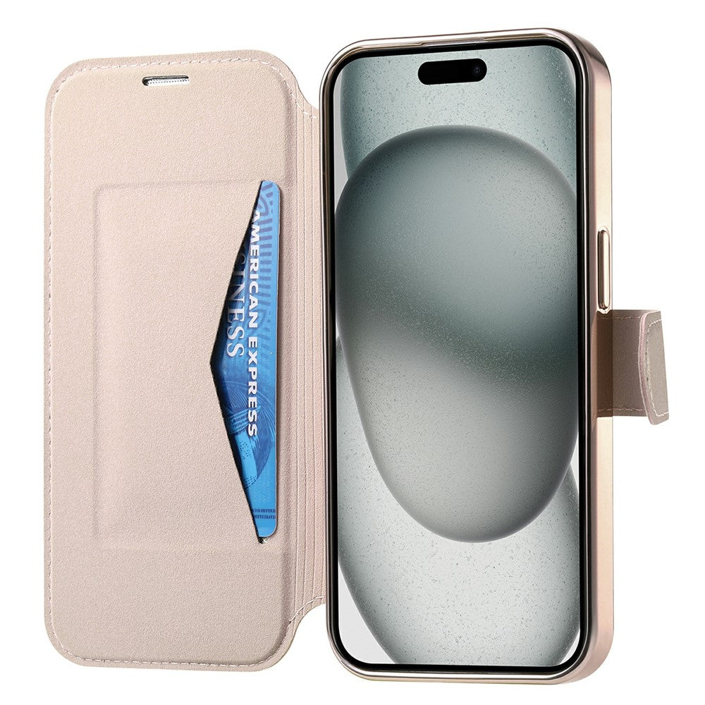 Étui pour iPhone 17 Pro Max compatible MagSafe, coque en cuir détachable avec film protecteur pour objectif