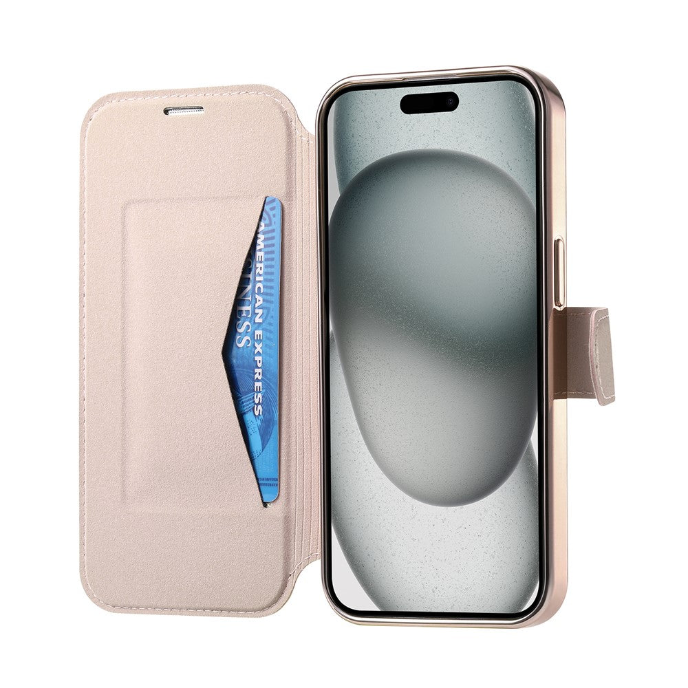 For iPhone Air Case Compatible with MagSafe Detachable Leather Phone Cover with Lens Film