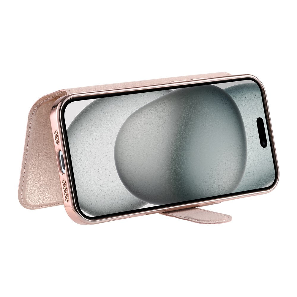 For iPhone Air Case Compatible with MagSafe Detachable Leather Phone Cover with Lens Film
