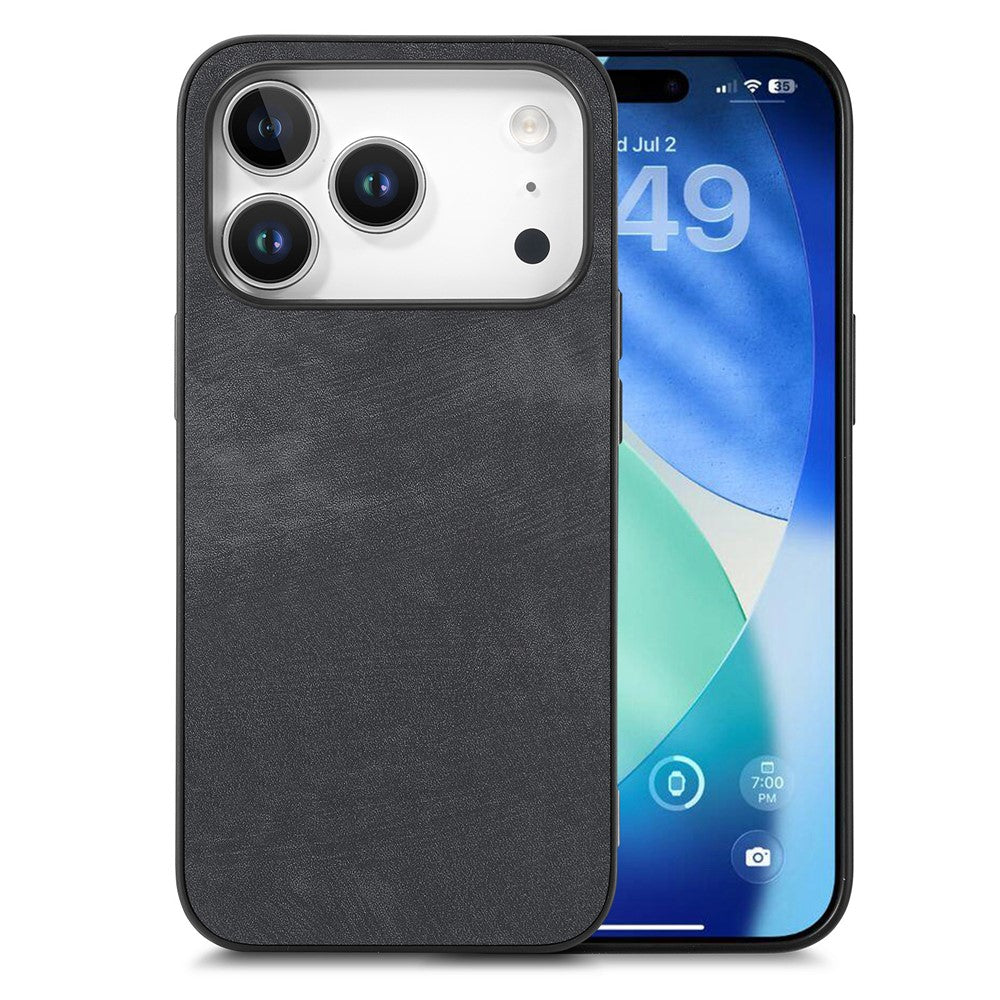 For iPhone 17 Pro Max Case Shockproof Slim Retro Leather Phone Back Cover