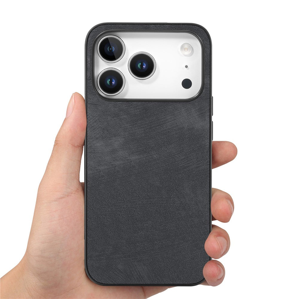 For iPhone 17 Pro Max Case Shockproof Slim Retro Leather Phone Back Cover