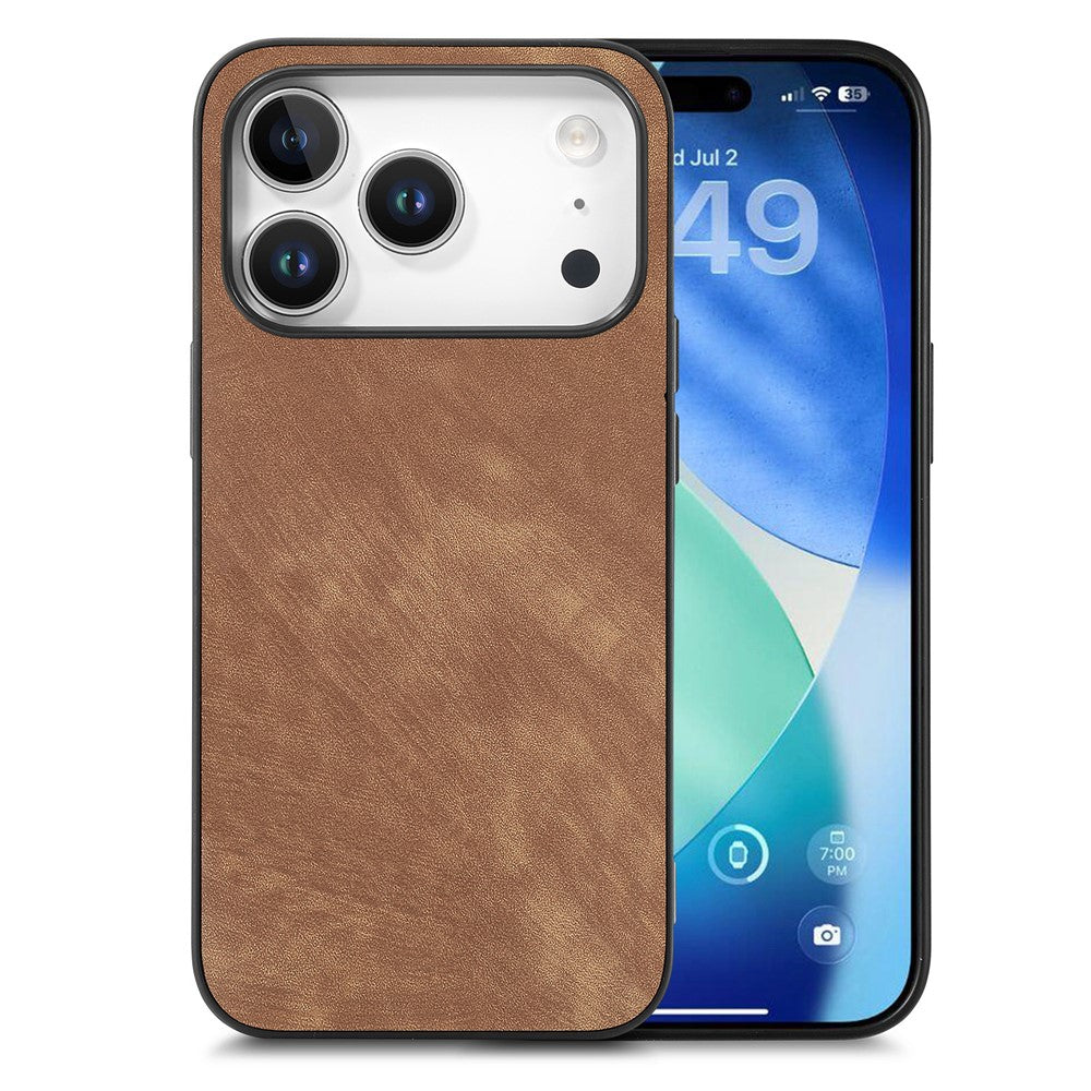 For iPhone 17 Pro Max Case Shockproof Slim Retro Leather Phone Back Cover