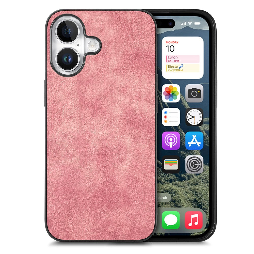 For iPhone 17 Case Shockproof Slim Retro Leather Phone Back Cover