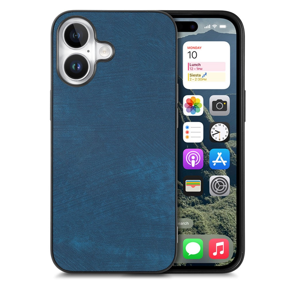 For iPhone 17 Case Shockproof Slim Retro Leather Phone Back Cover