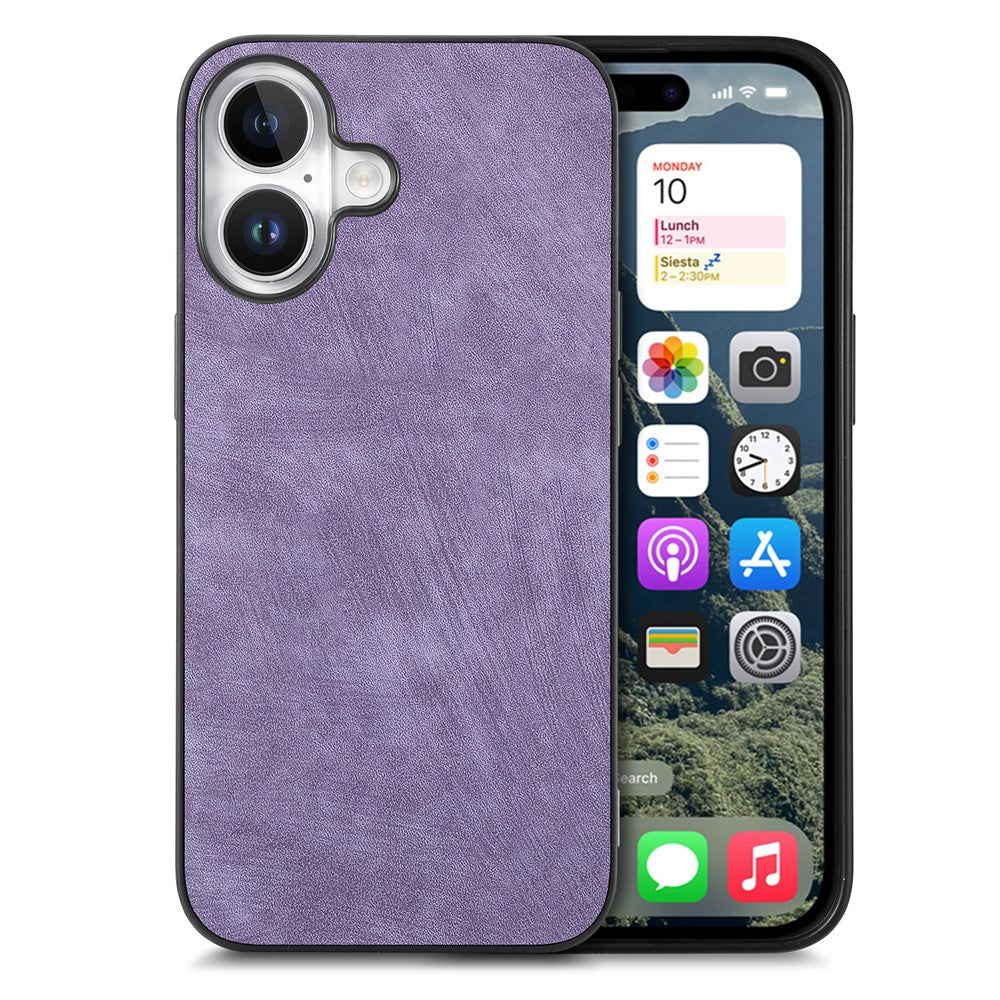 For iPhone 17 Case Shockproof Slim Retro Leather Phone Back Cover