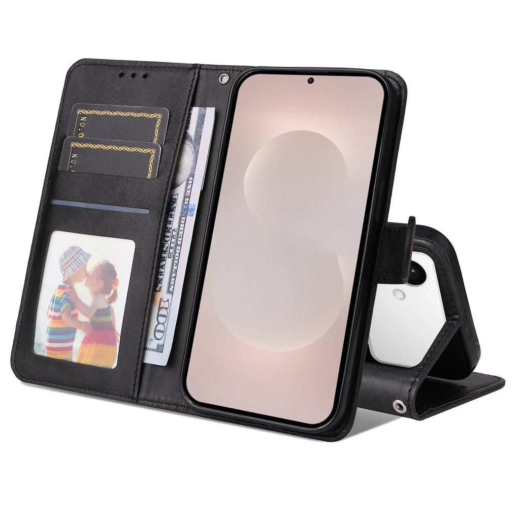 For Samsung Galaxy S26 Edge Case Wallet PU Leather Folio Flip Phone Cover