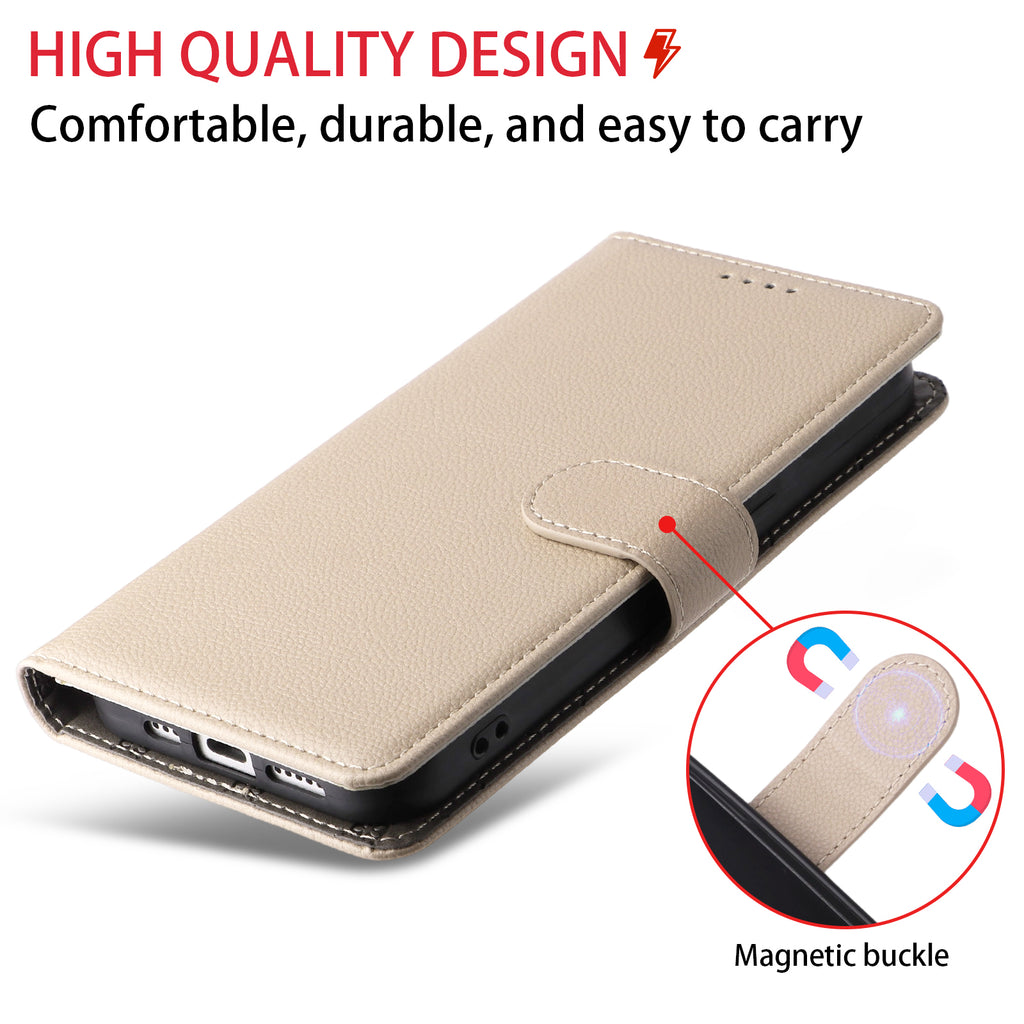 For Samsung Galaxy S26 / S26 Pro Case RFID Blocking 3 Card Slots PU Leather Phone Cover with Wrist Strap