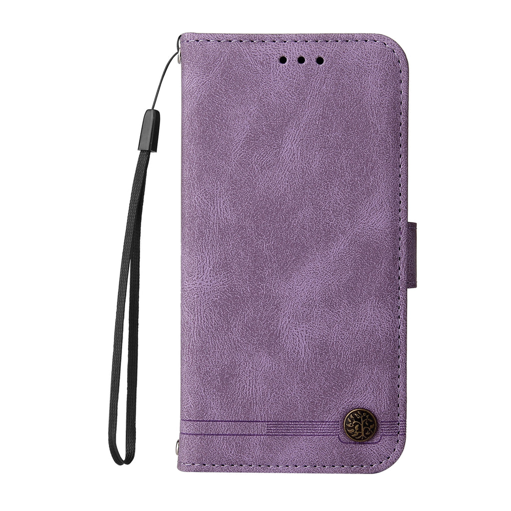 For Samsung Galaxy S26 Edge Leather Wallet Cases Skin Touch Phone Cover Stand with Strap