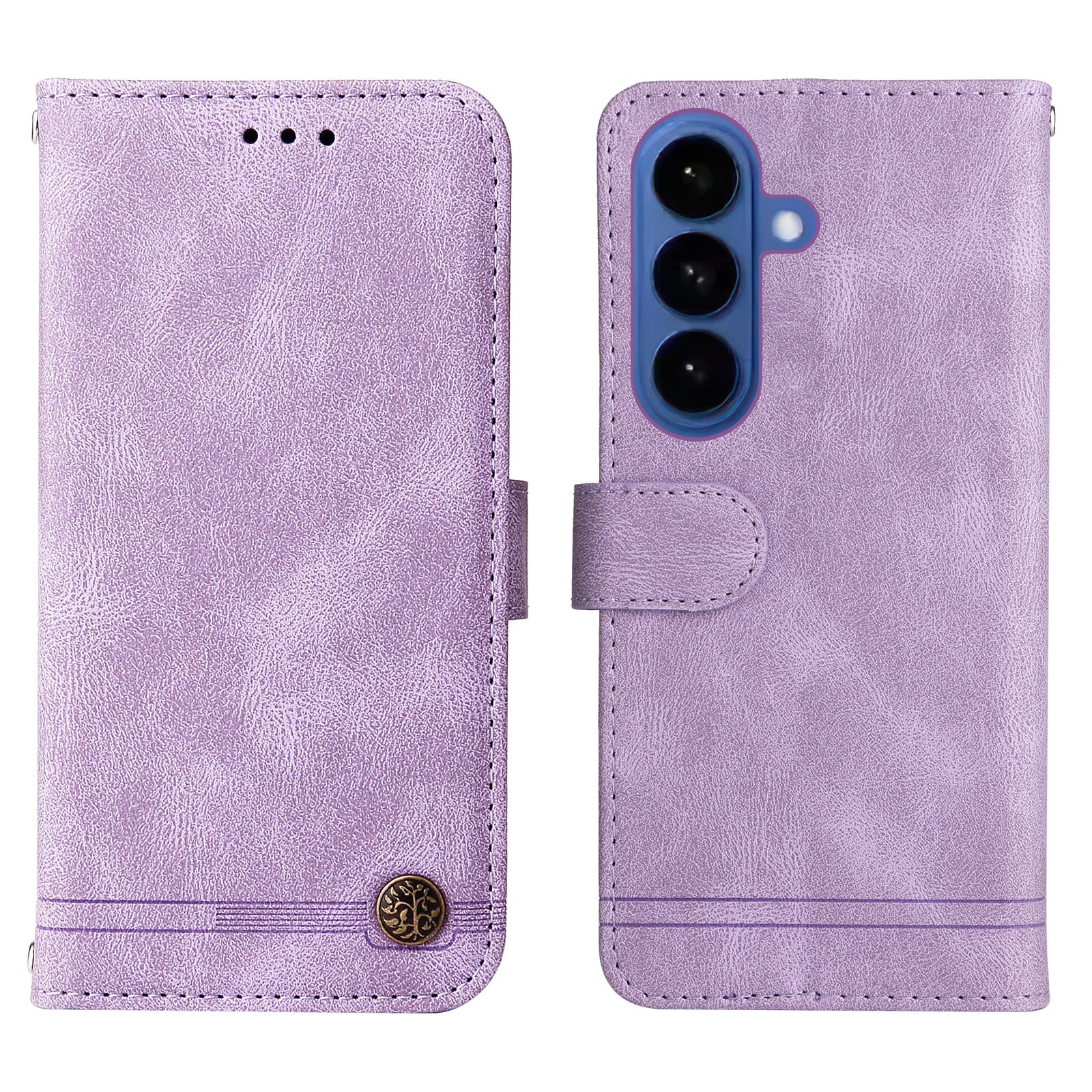 For Samsung Galaxy S26 / S26 Pro Leather Wallet Cases Skin Touch Phone Cover Stand with Strap