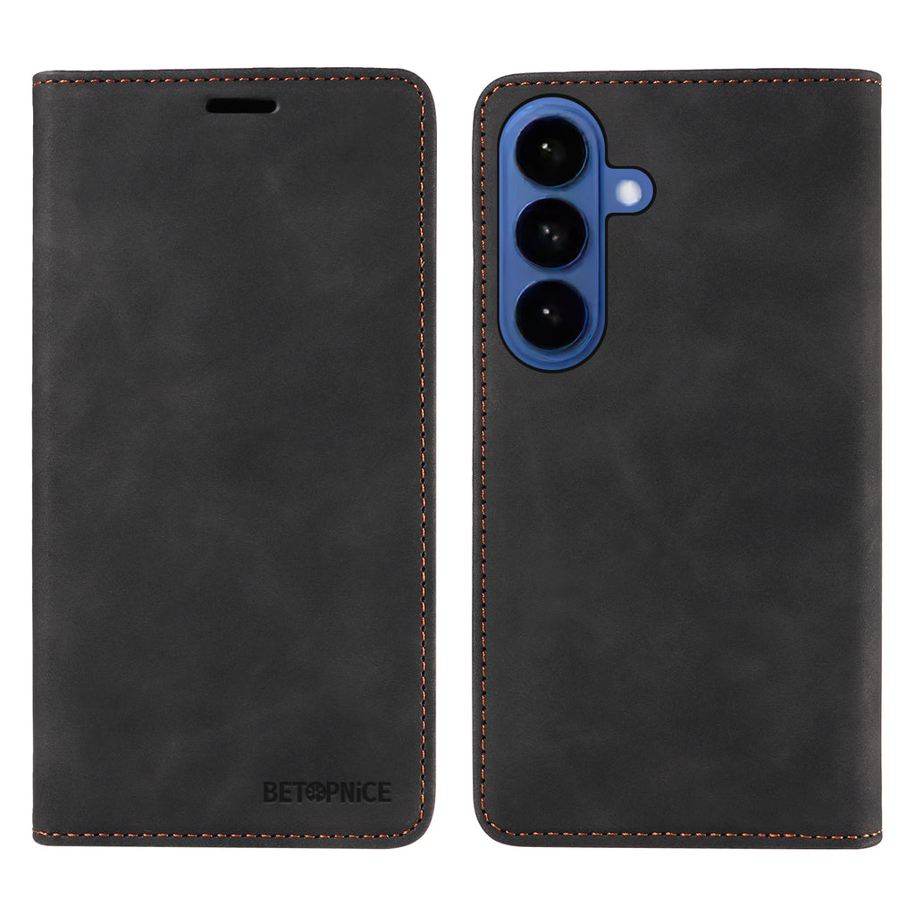 Funda BETOPNICE para Samsung Galaxy S26 / S26 Pro con cierre magnético, bloqueo RFID, tipo cartera, con soporte y cubierta de cuero.