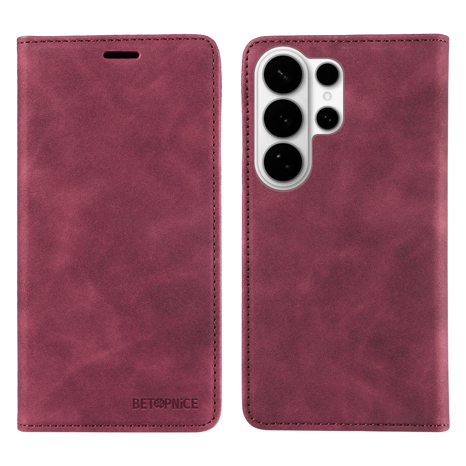 For Samsung Galaxy S26 Ultra Case BETOPNICE Magnetic Closure RFID Blocking Wallet Stand Leather Phone Cover