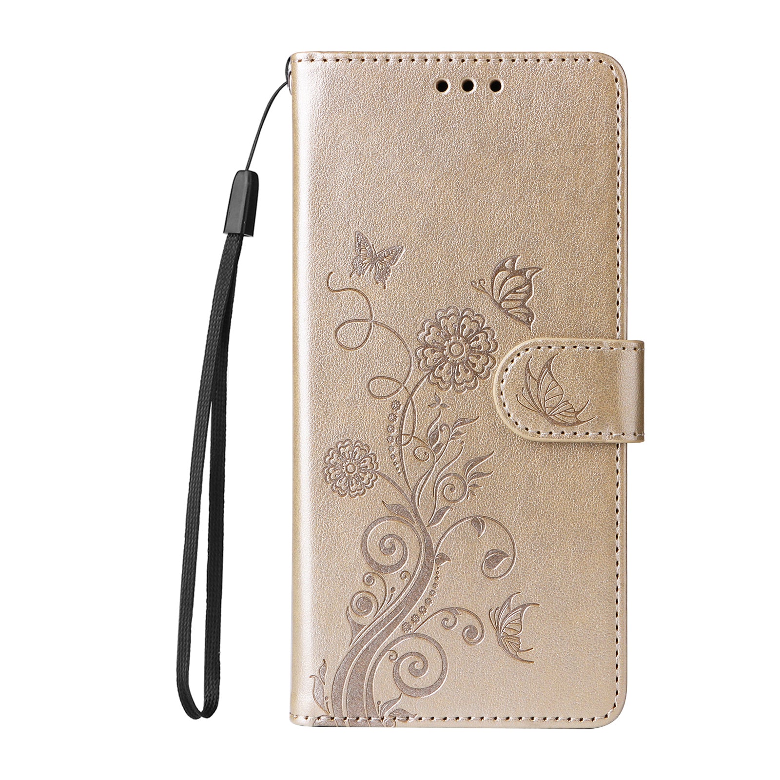 For Samsung Galaxy S26 Edge Leather Case Butterfly Floral Imprint Wallet Stand Cover