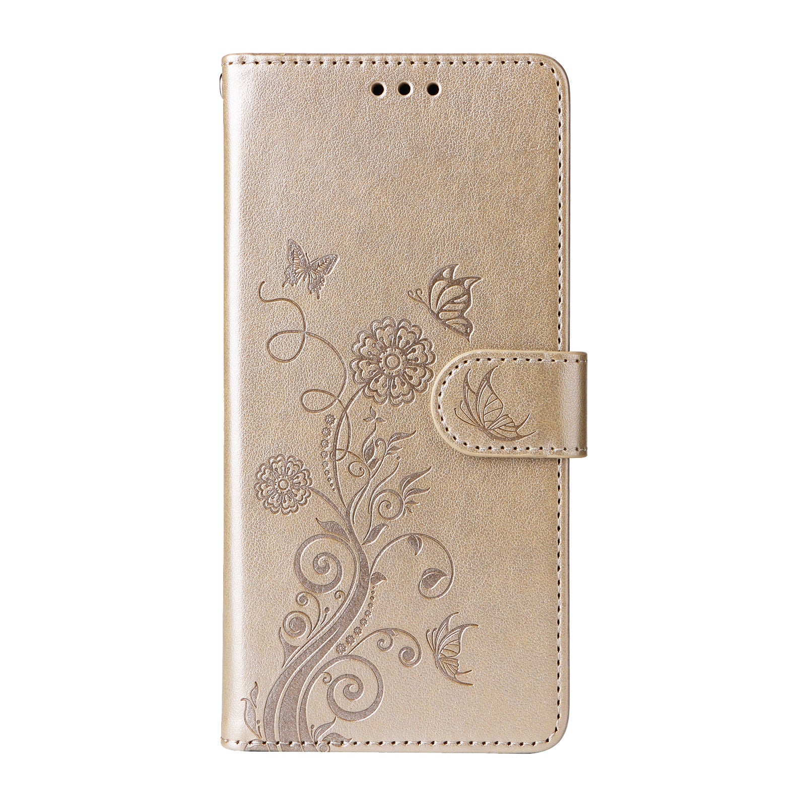 For Samsung Galaxy S26 Edge Leather Case Butterfly Floral Imprint Wallet Stand Cover