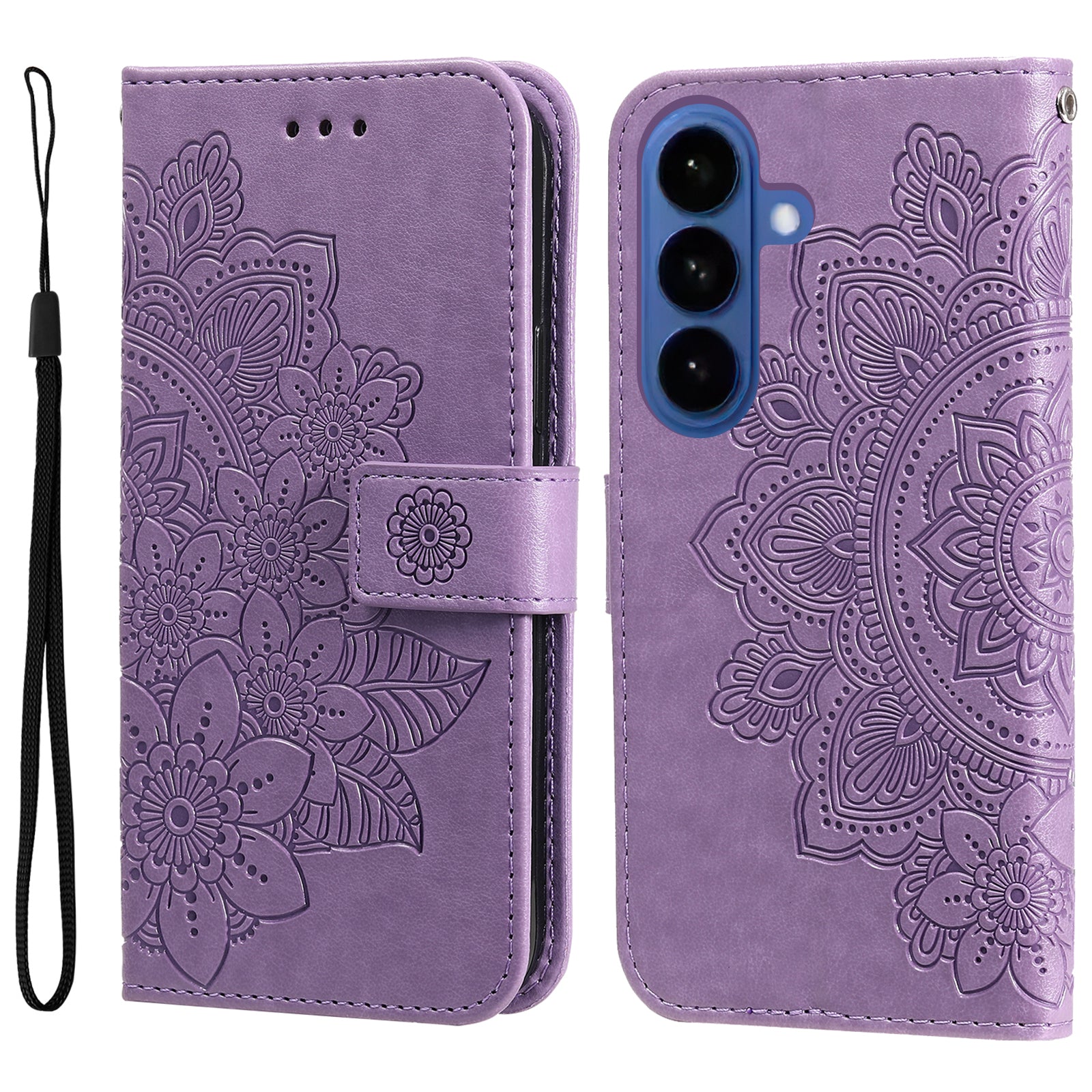 For Samsung Galaxy S26 / S26 Pro Case Floral Pattern PU Leather Wallet Stand Phone Cover