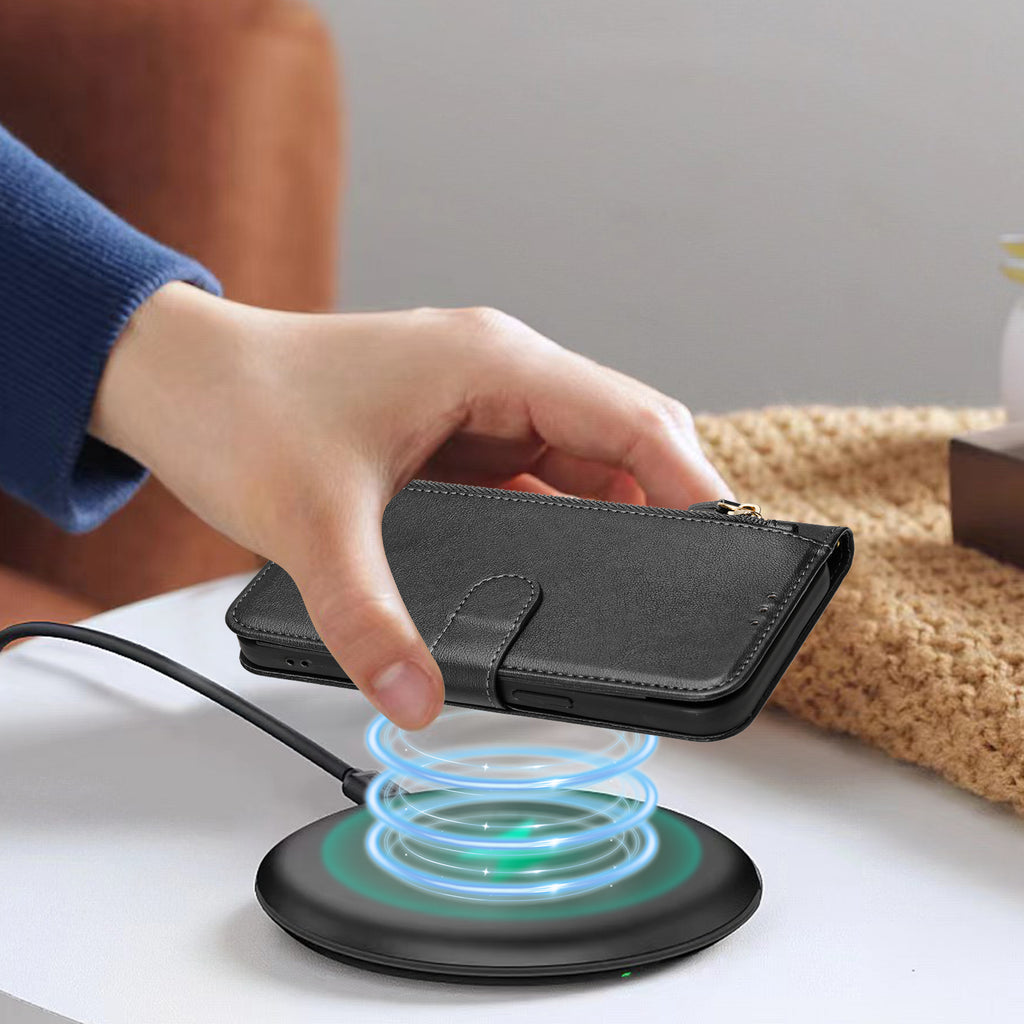 For Sony Xperia 10 VII Case Zipper Pocket Multiple Card Slots Leather Phone Cover