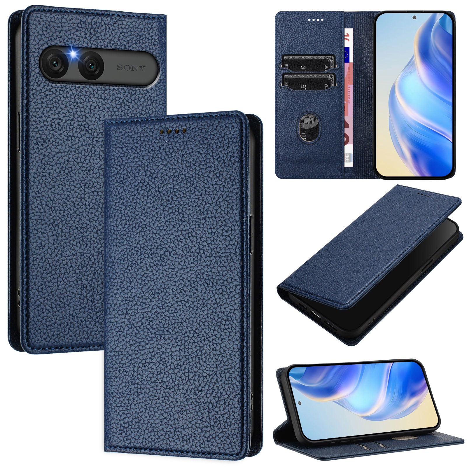 For Sony Xperia 10 VII Wallet Case RFID Blocking Litchi Texture Leather Mobile Cover
