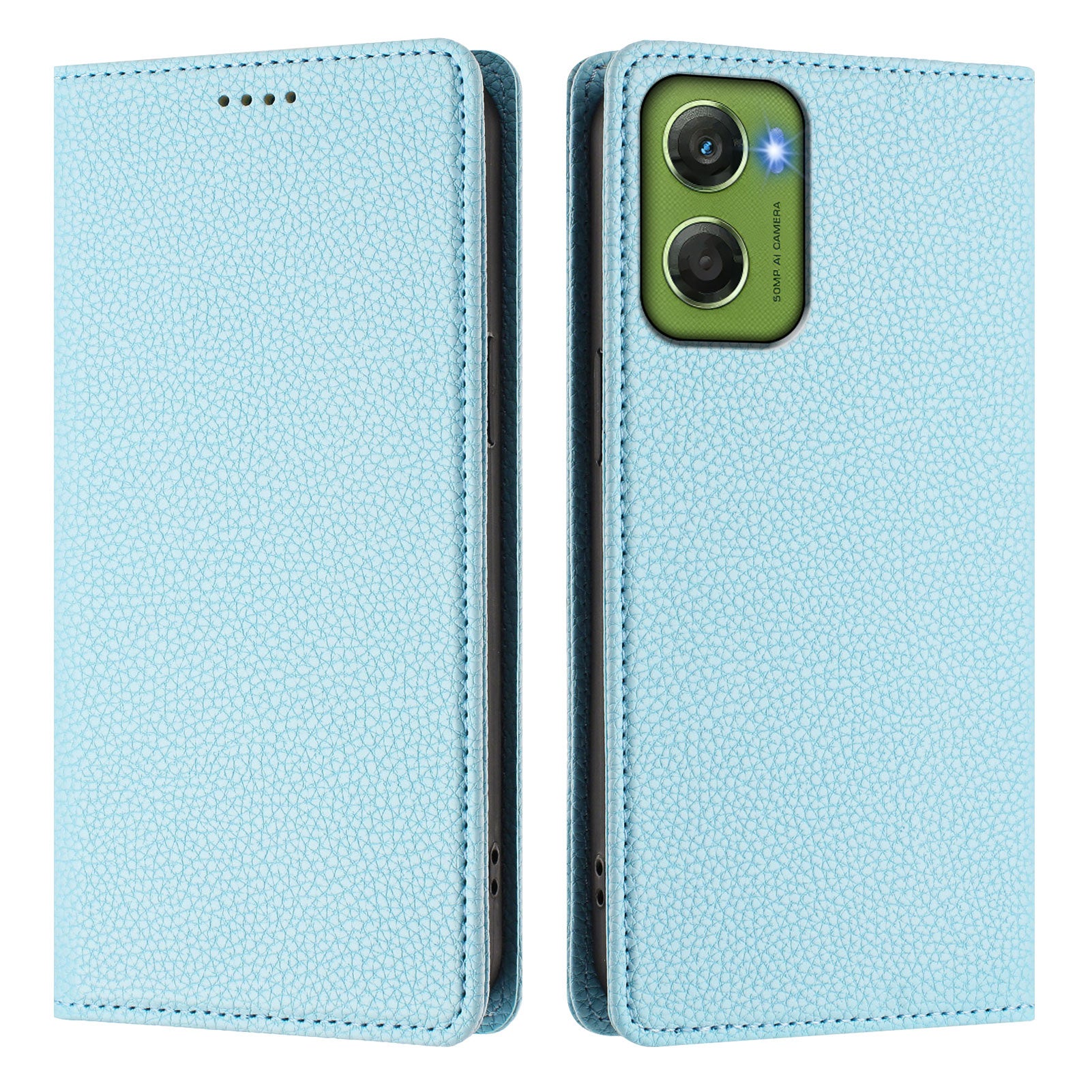 For Motorola Moto G06 4G Wallet Case RFID Blocking Litchi Texture Leather Mobile Cover