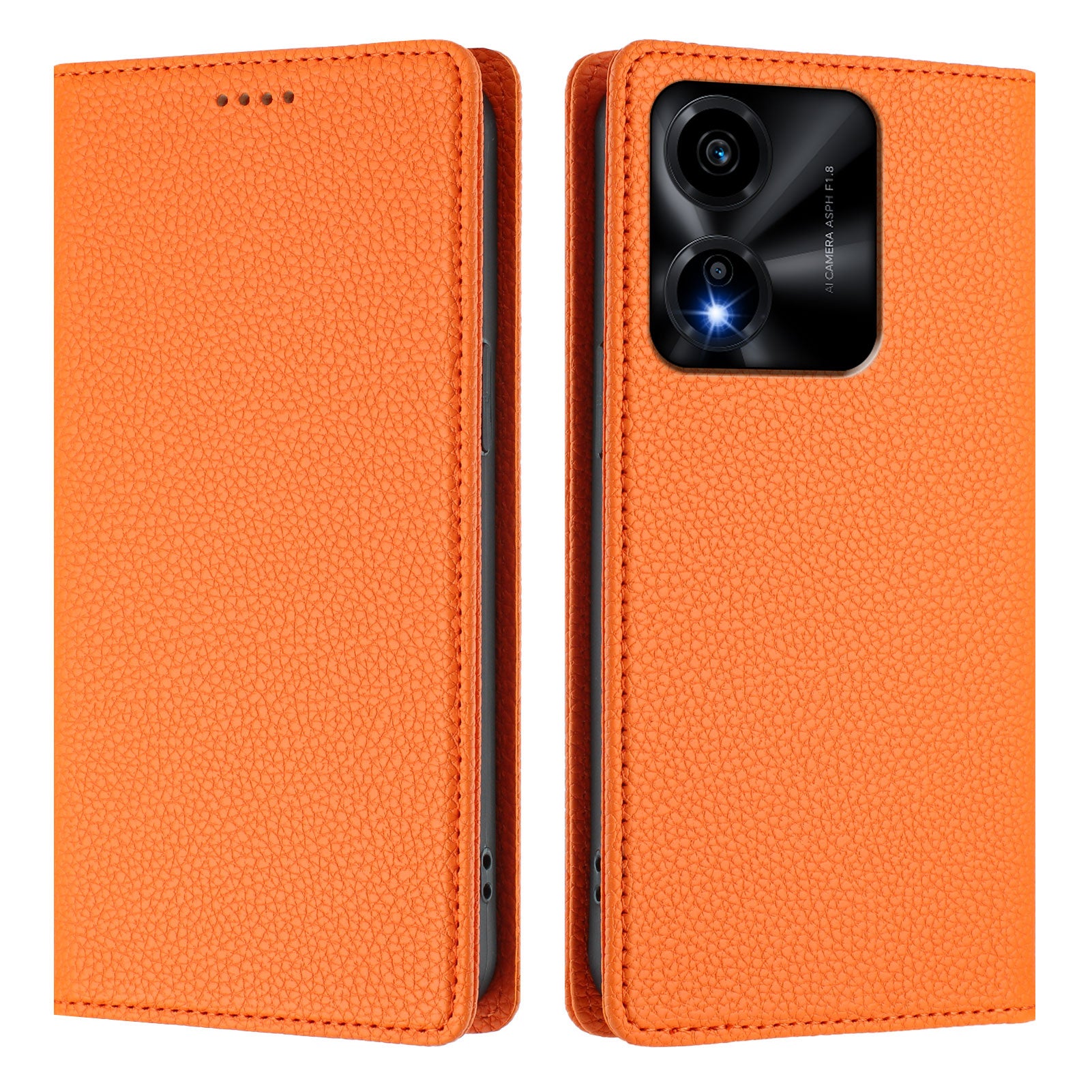 For Honor X5c Plus 4G Wallet Case RFID Blocking Litchi Texture Leather Mobile Cover