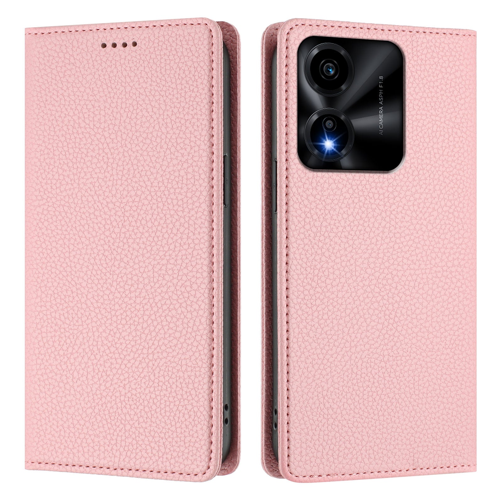 For Honor X5c Plus 4G Wallet Case RFID Blocking Litchi Texture Leather Mobile Cover