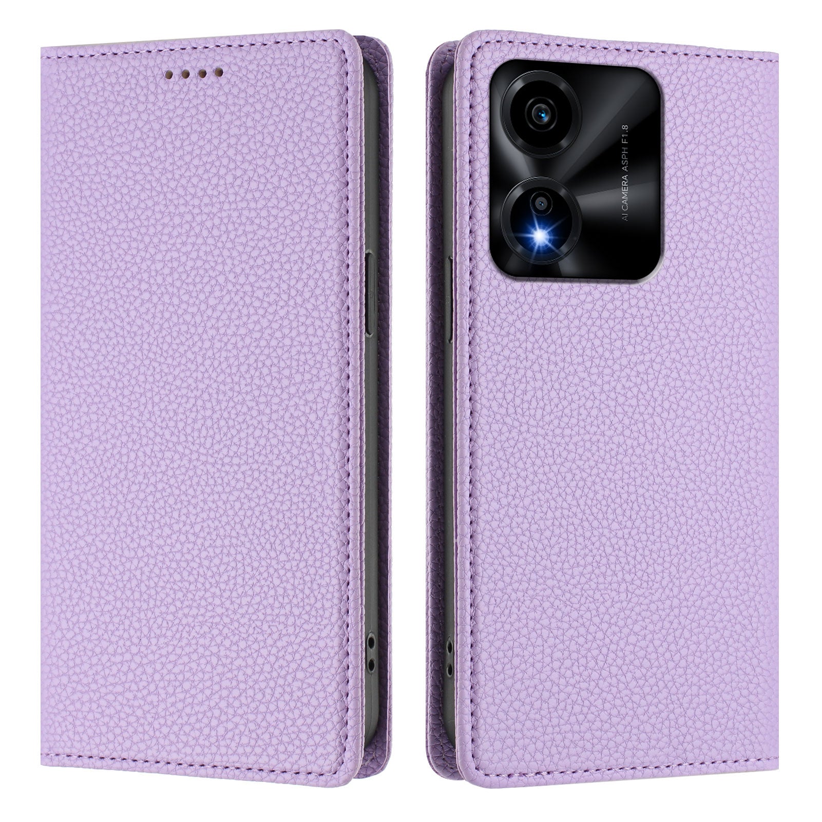 For Honor X5c Plus 4G Wallet Case RFID Blocking Litchi Texture Leather Mobile Cover