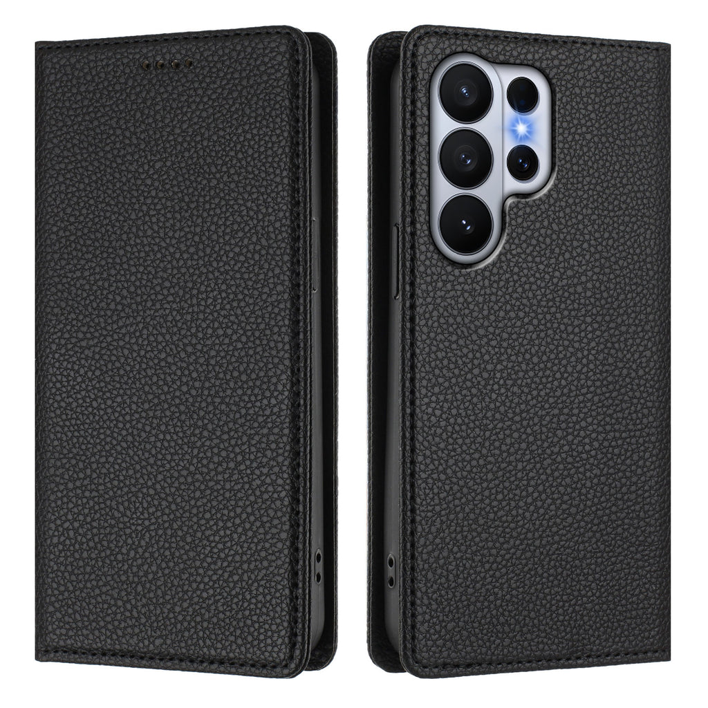 For Samsung Galaxy S26 Ultra Wallet Case RFID Blocking Litchi Texture Leather Mobile Cover