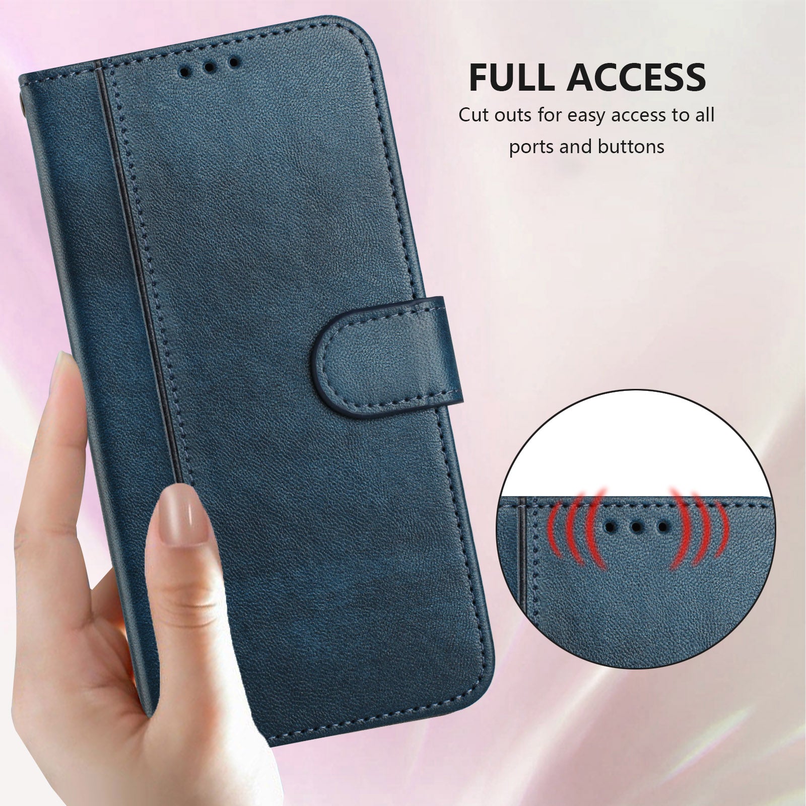 For Samsung Galaxy S26 Ultra Cases Wallet Stand Retro Texture Leather Phone Cover with Lanyard