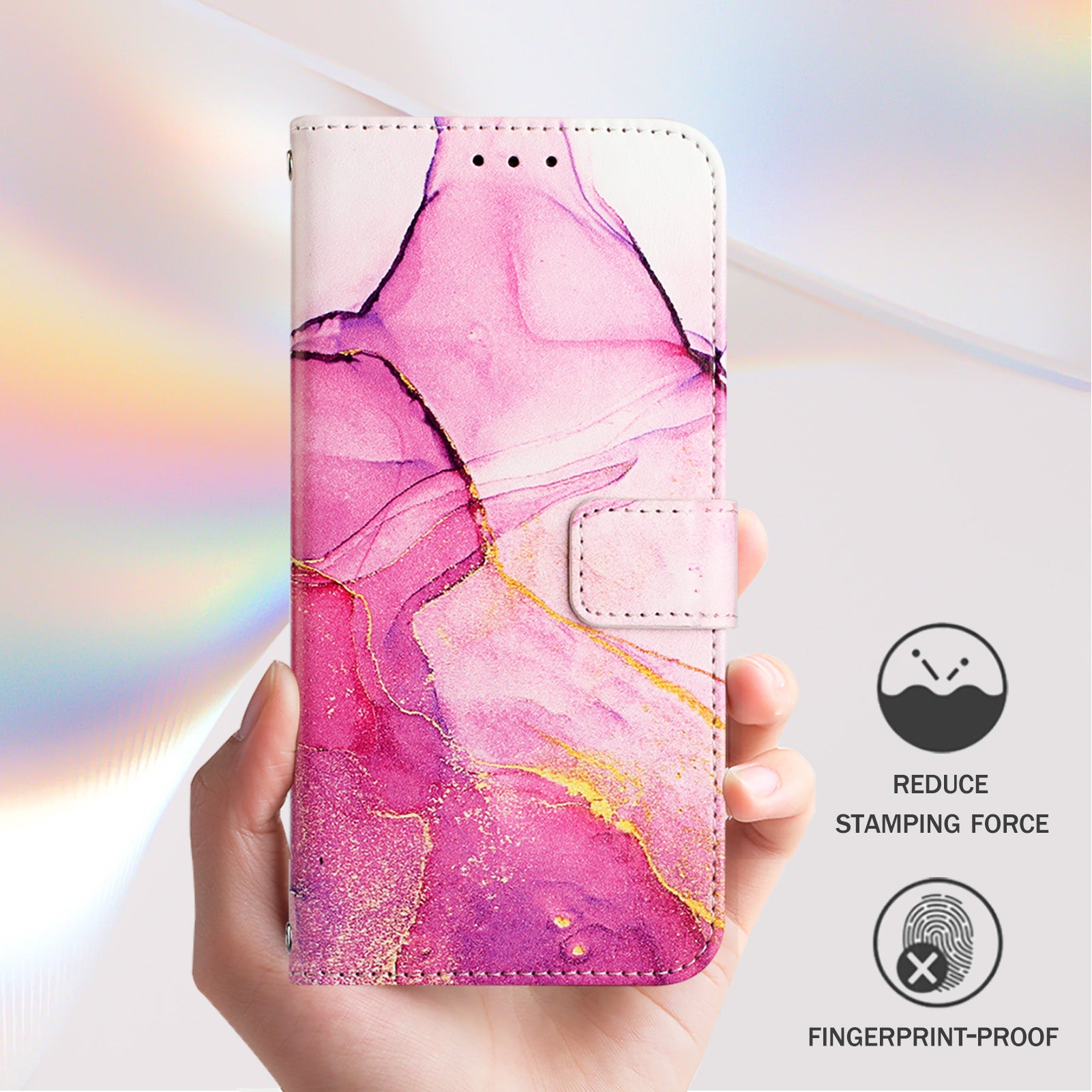 For Samsung Galaxy S26 / S26 Pro Case with Strap Marble Pattern Leather Phone Cover Card Holder