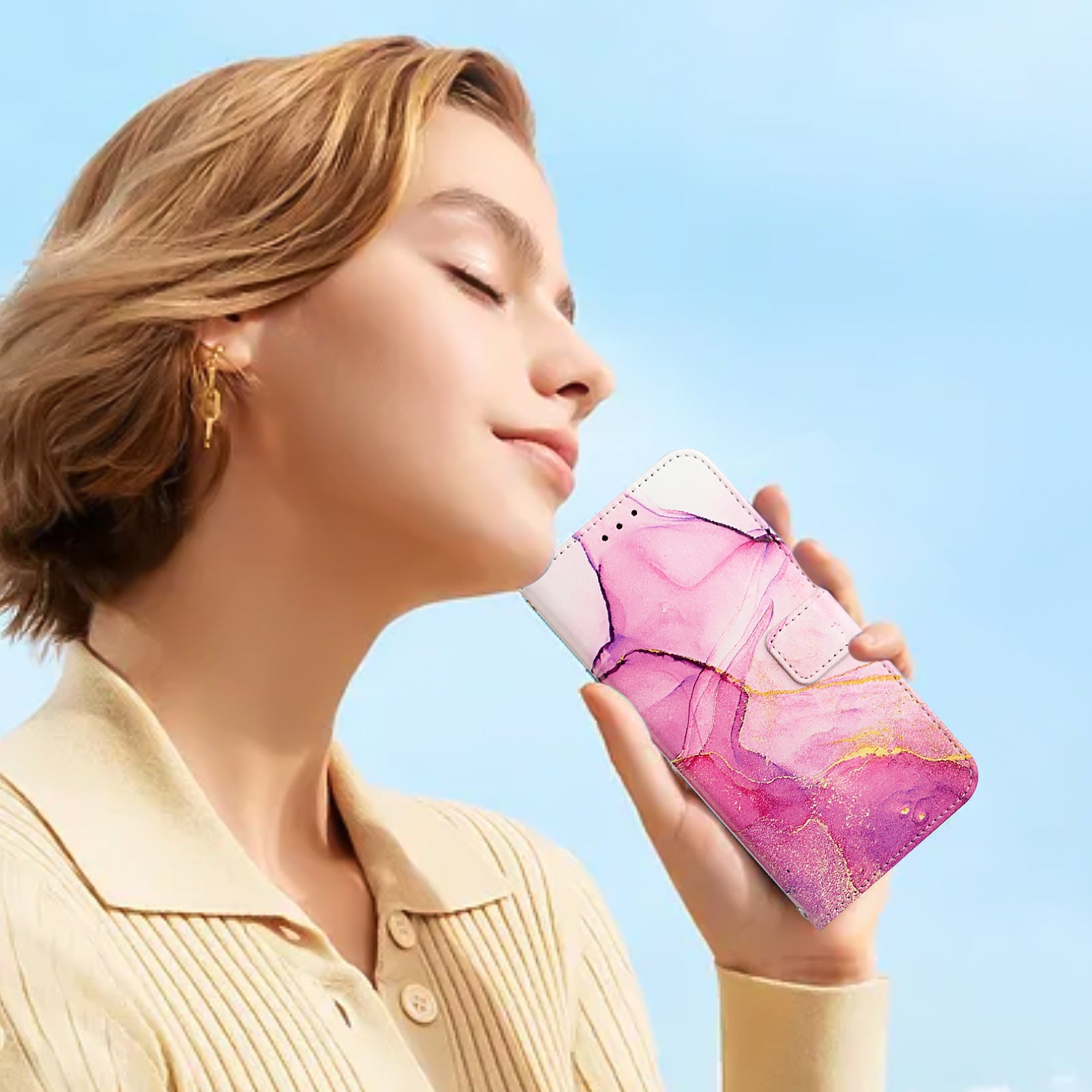 For Samsung Galaxy S26 / S26 Pro Case with Strap Marble Pattern Leather Phone Cover Card Holder