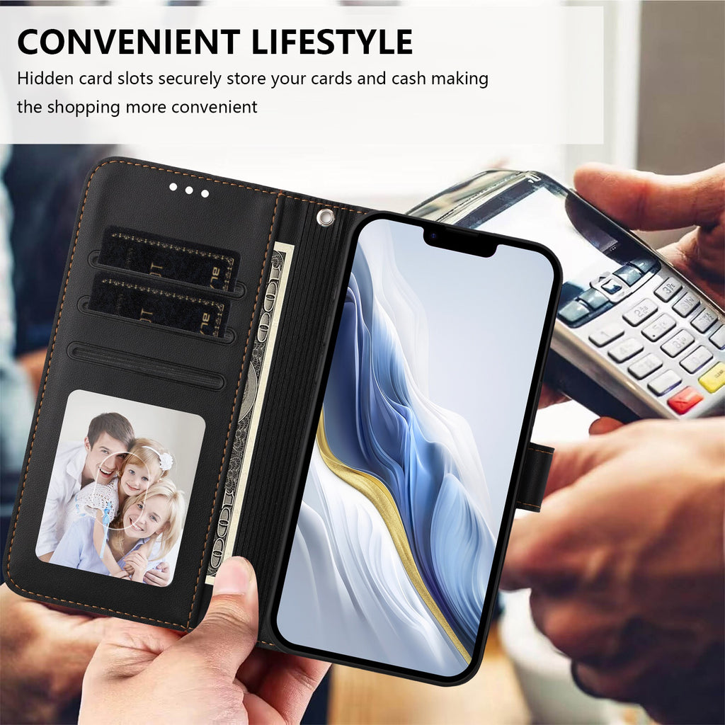 For Samsung Galaxy S26 / S26 Pro Leather Case Wallet Stand Phone Cover with Wrist Strap