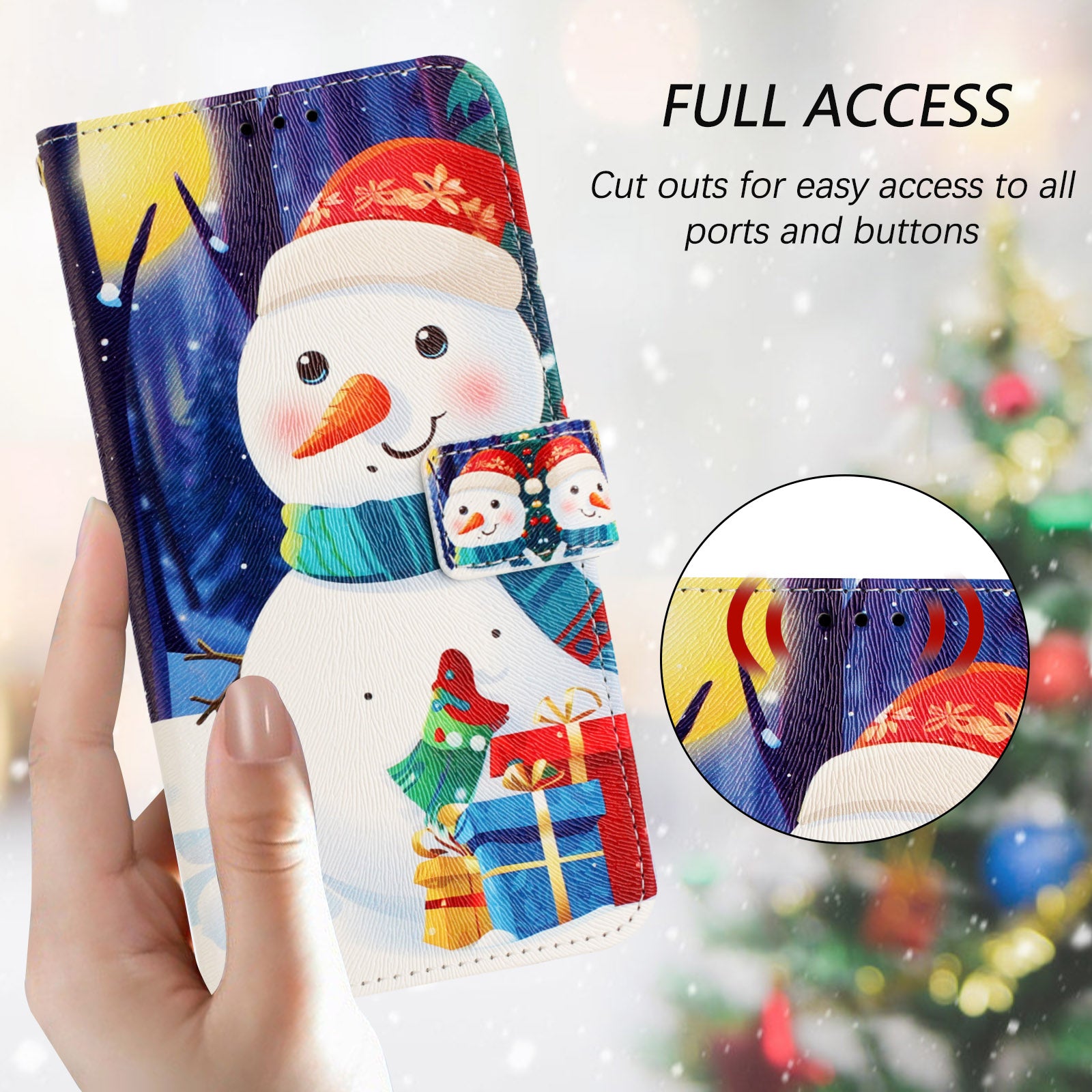 For Samsung Galaxy S26 / S26 Pro Wallet Case Christmas Pattern Printing Leather Phone Cover with Lanyard