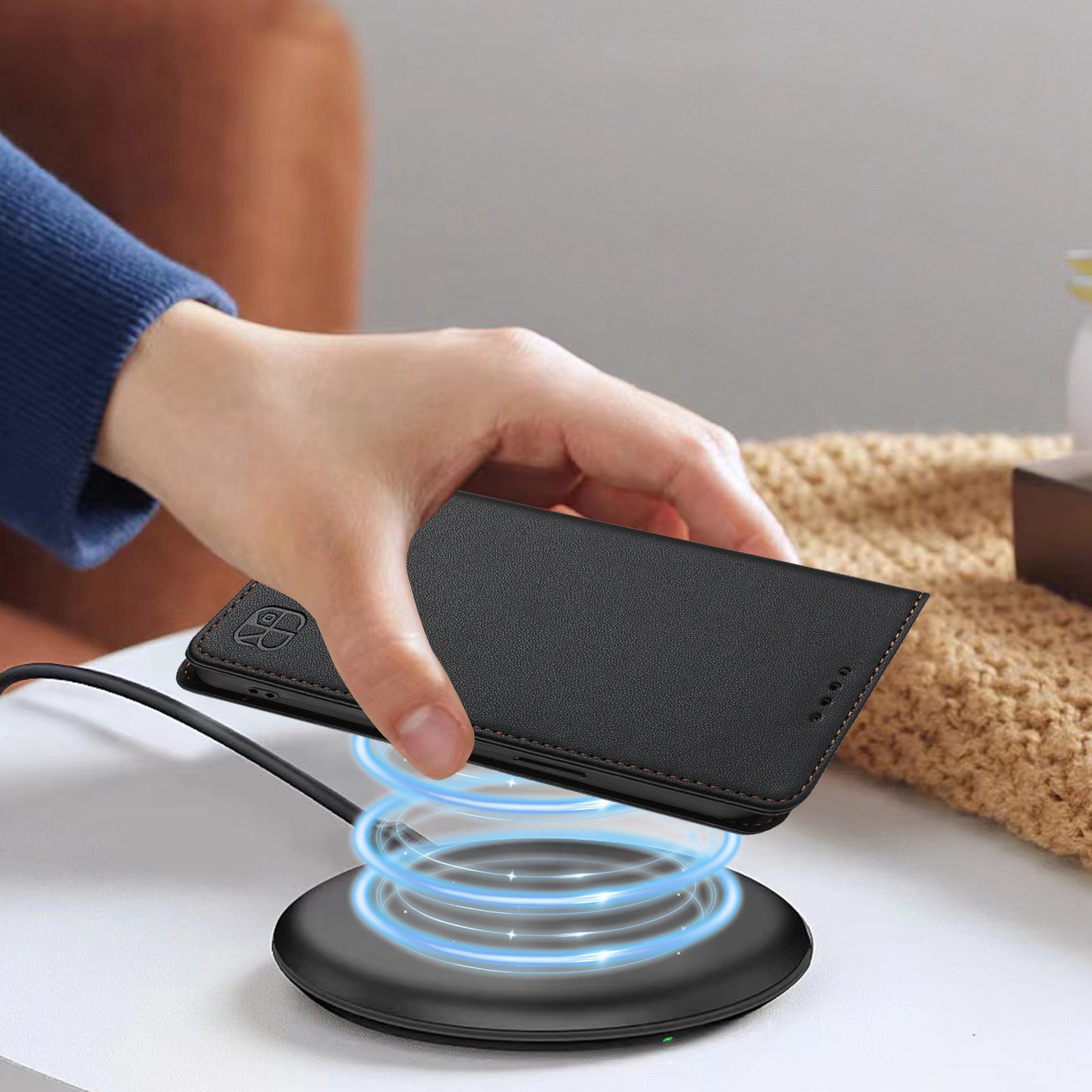 For Samsung Galaxy S26 Edge Leather Case RINACASIS RC01 Phone Cover with RFID Blocking Wallet Stand