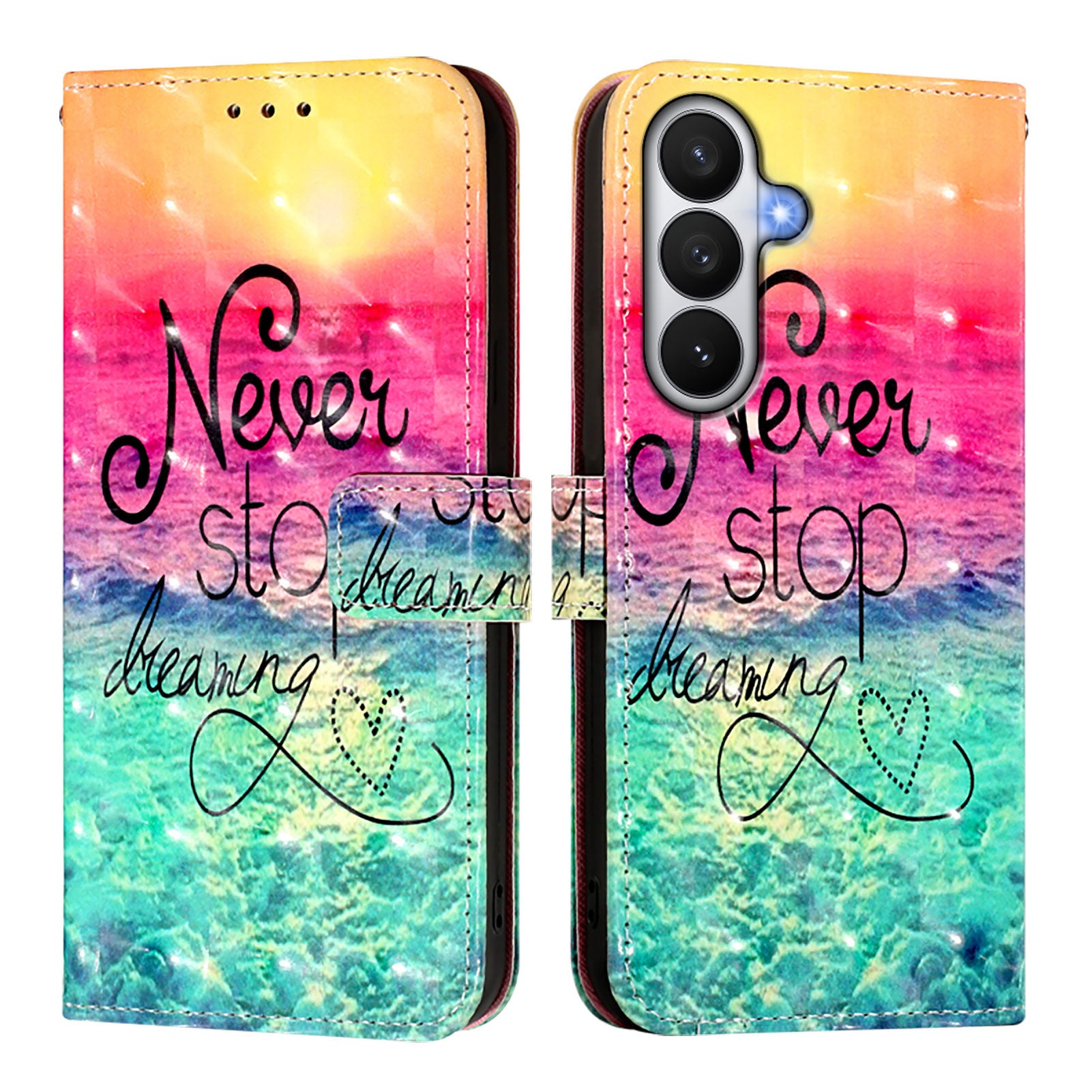 For Samsung Galaxy S26 / S26 Pro Leather Case Pattern Printing Wallet Stand Mobile Cover with Strap