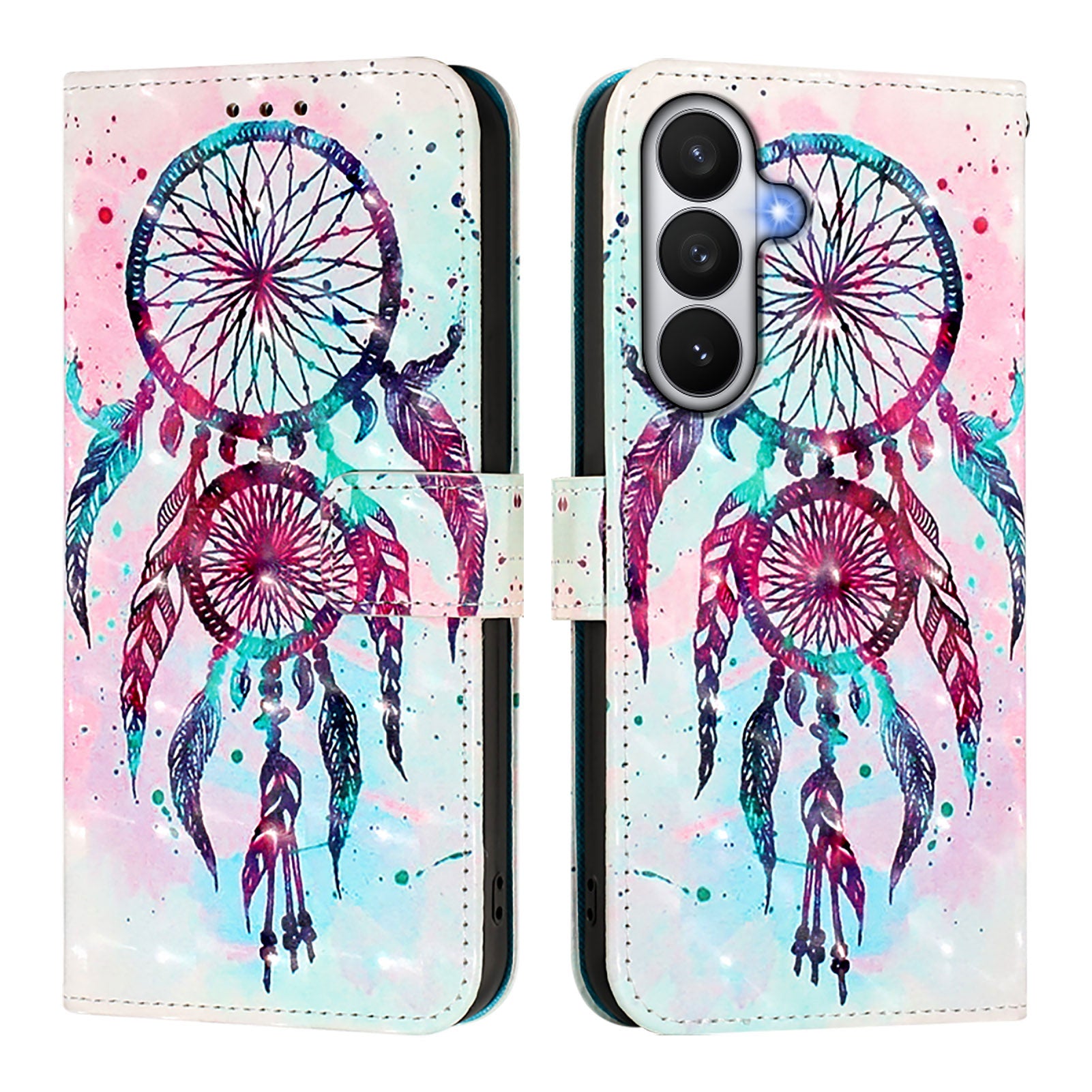 For Samsung Galaxy S26 / S26 Pro Leather Case Pattern Printing Wallet Stand Mobile Cover with Strap
