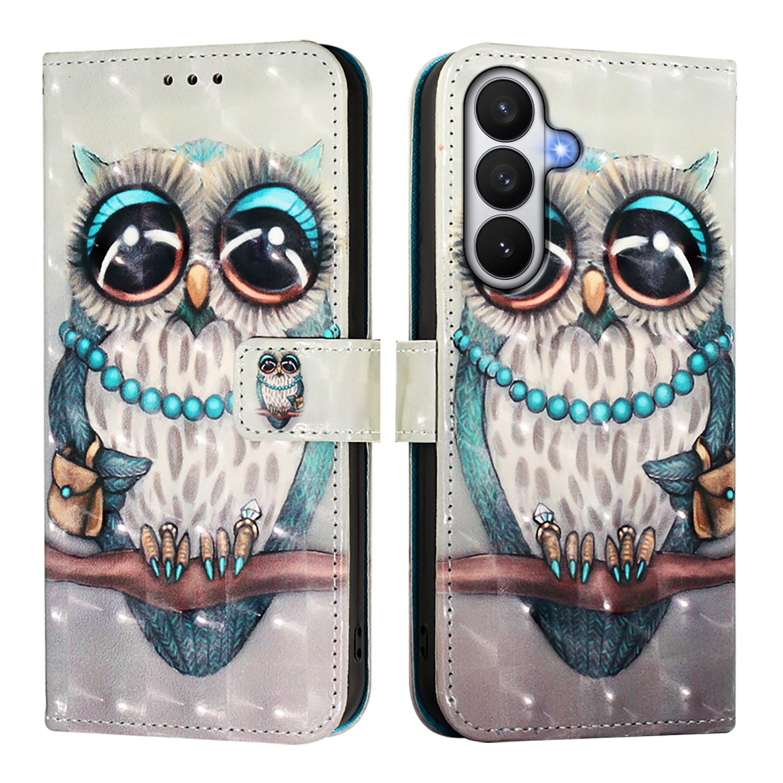 For Samsung Galaxy S26 / S26 Pro Leather Case Pattern Printing Wallet Stand Mobile Cover with Strap