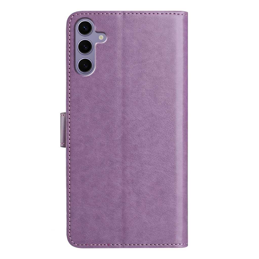 For Samsung Galaxy S24+ Wallet Phone Case Stand PU Leather Folio Flip Cover with 8 Card Slot