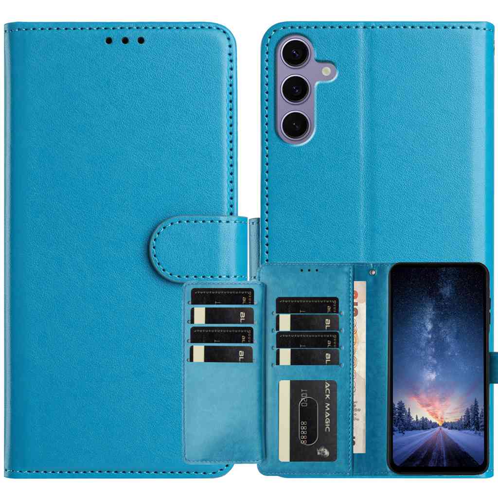 For Samsung Galaxy S24+ Wallet Phone Case Stand PU Leather Folio Flip Cover with 8 Card Slot