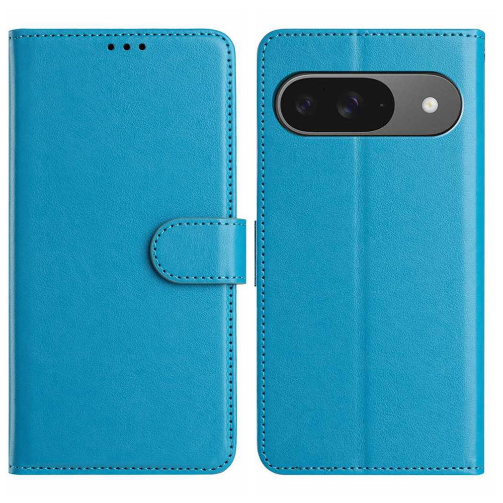 For Google Pixel 9 Wallet Phone Case Stand PU Leather Folio Flip Cover with 8 Card Slot