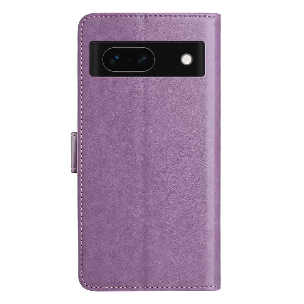 For Google Pixel 8a Wallet Phone Case Stand PU Leather Folio Flip Cover with 8 Card Slot