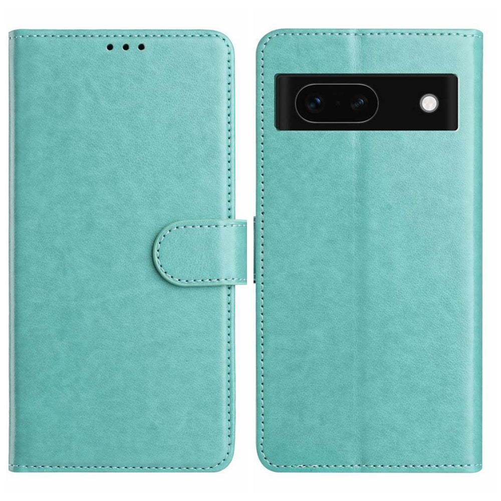 For Google Pixel 8a Wallet Phone Case Stand PU Leather Folio Flip Cover with 8 Card Slot