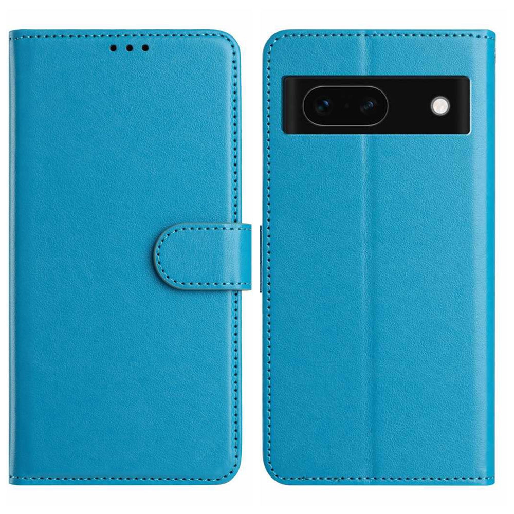 For Google Pixel 8a Wallet Phone Case Stand PU Leather Folio Flip Cover with 8 Card Slot